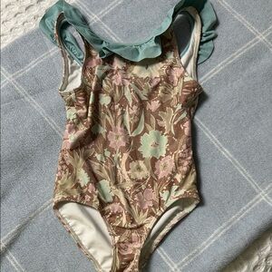 Floral Kids Swim One Piece